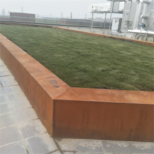 宁阳耐候钢花池围边
